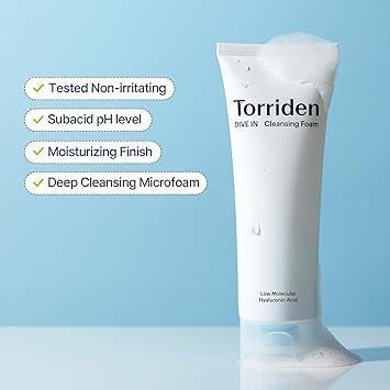 Torriden DIVE IN Low Molecular Hyaluronic Acid Cleansing Foam 150ml