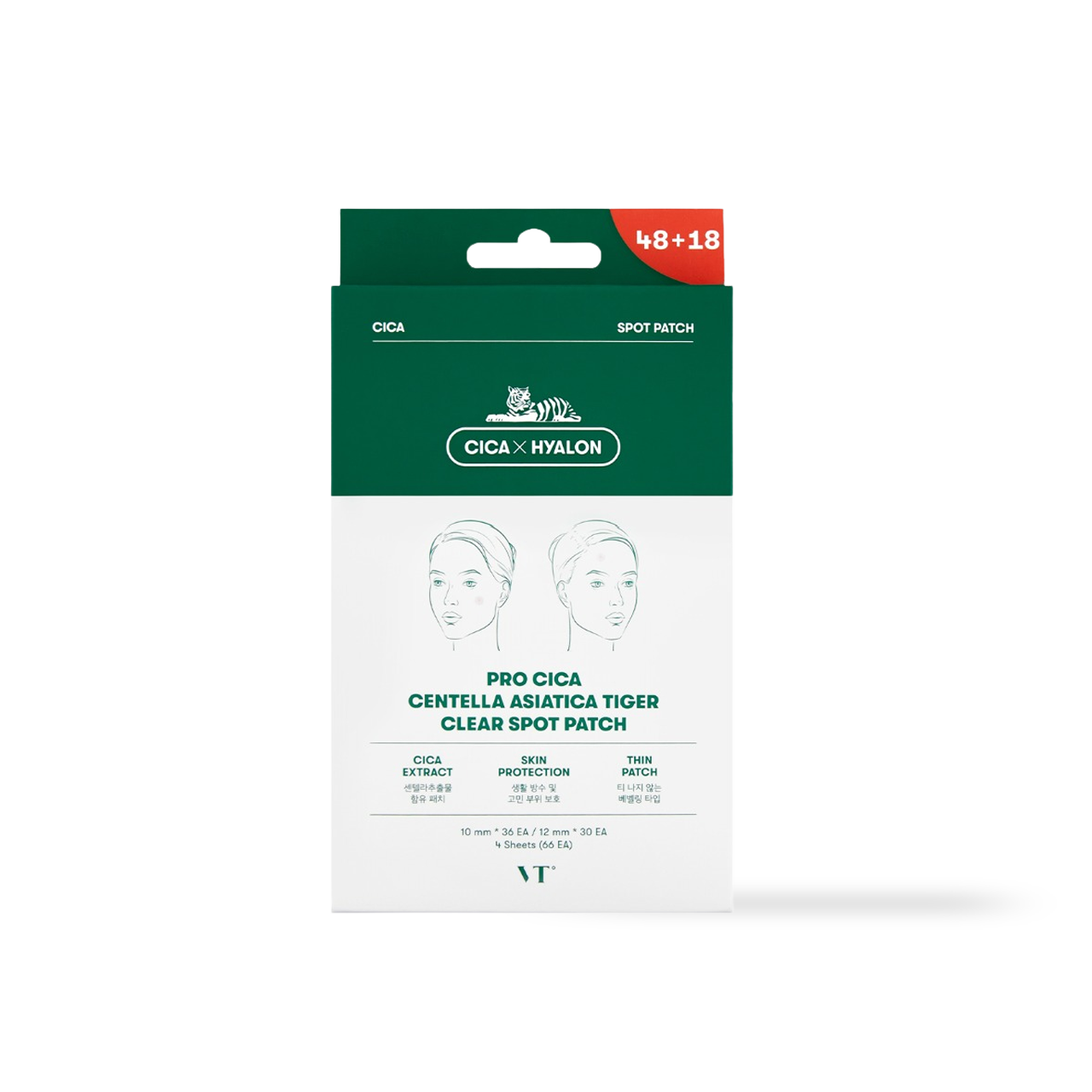 VT Cosmetics PRO CICA Centella Asiatica Tiger Clear Spot Patch 66 patches