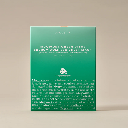 AXIS-Y Mugwort Green Vital Energy Complex Sheet Mask 27ml