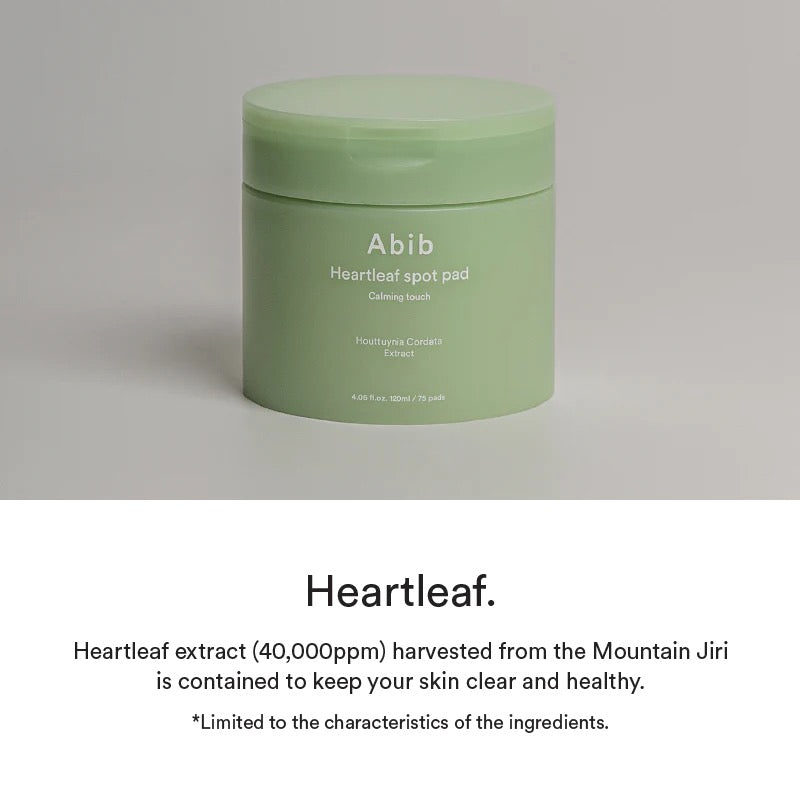 Abib Heartleaf Spot Pad Calming Touch 150ml 80 pads