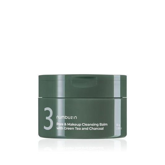 Numbuzin No.3 Pore & Makeup Cleansing Balm With Green Tea And Charcoal 85g