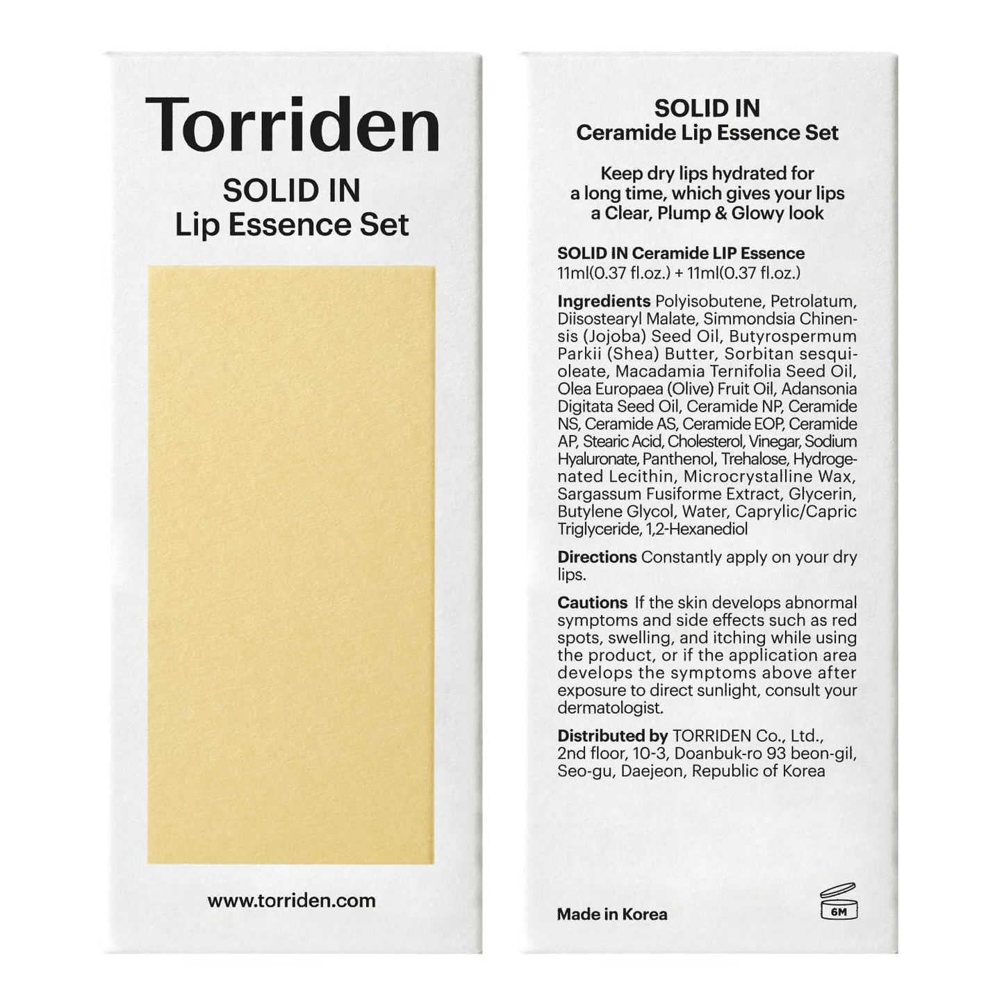 Torriden Solid In Ceramide Lip Essence 11ml