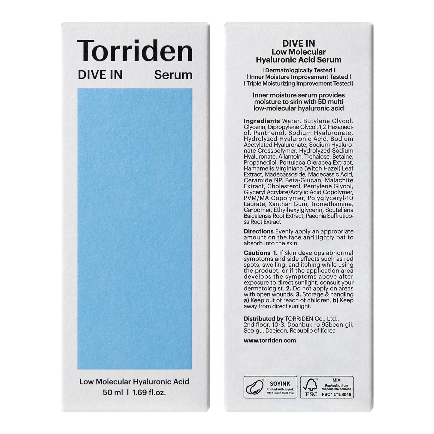 Torriden DIVE IN Low Molecular Hyaluronic Acid Serum 50ml