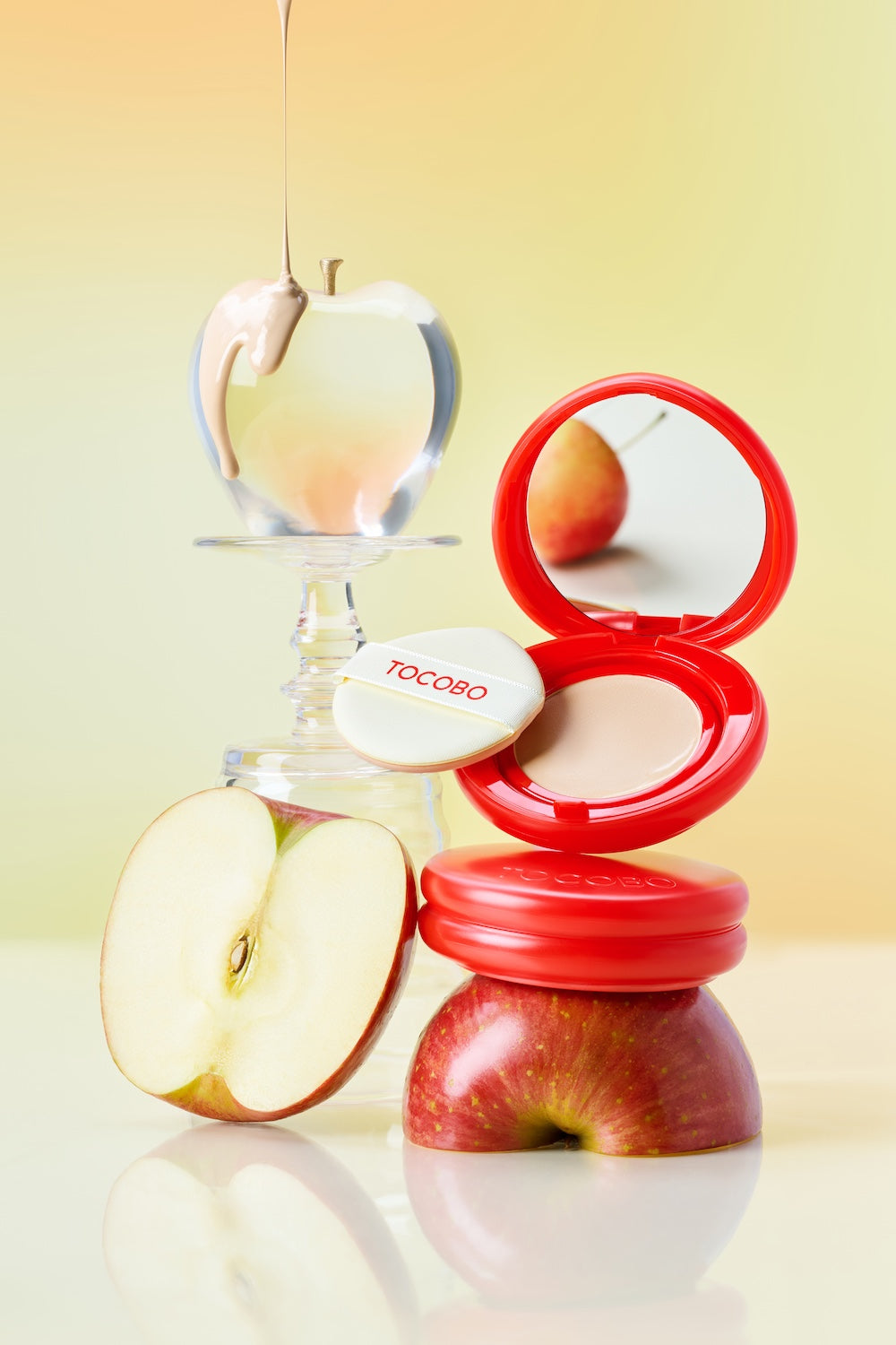 Tocobo Apple Dewy Fit Cushion - 6 Colors with Refill Set