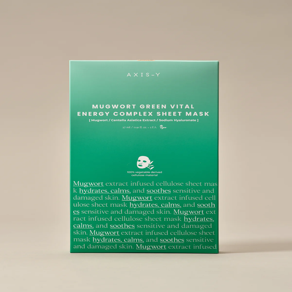 AXIS-Y Mugwort Green Vital Energy Complex Sheet Mask 27ml